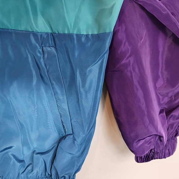 Colour Block Wind Breaker Fall Jacket Sz. Medium - Picture 4 of 8
